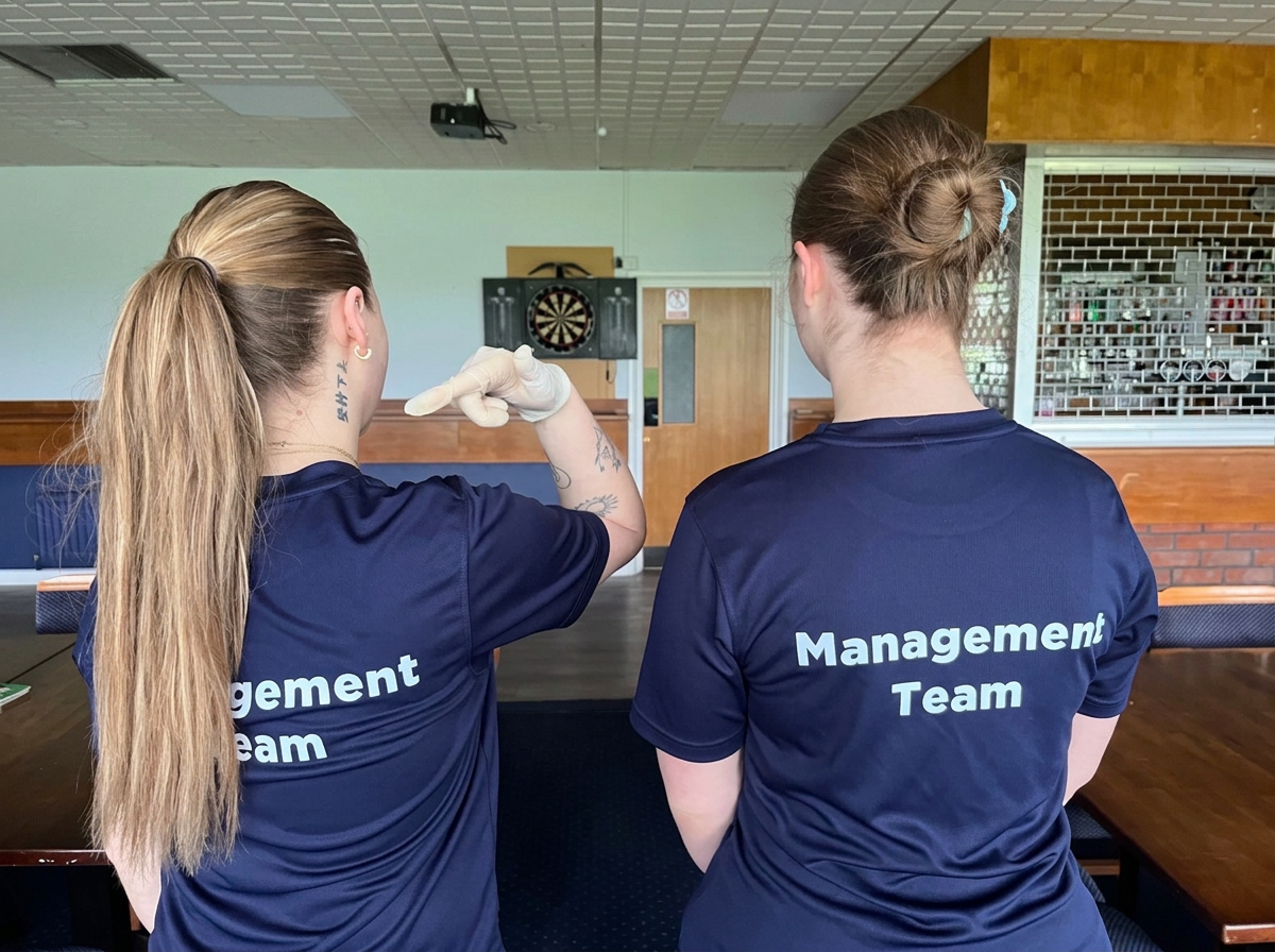 Young FFB management team preparing a commercial venue